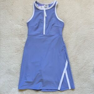 Sage Collective Lavender Sleeveless Mini Dress Skort with White Trim XS